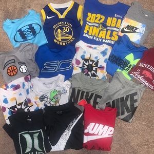 Lot of 5-6-7 shirts! All in good condition! Nike underarmour Hurley